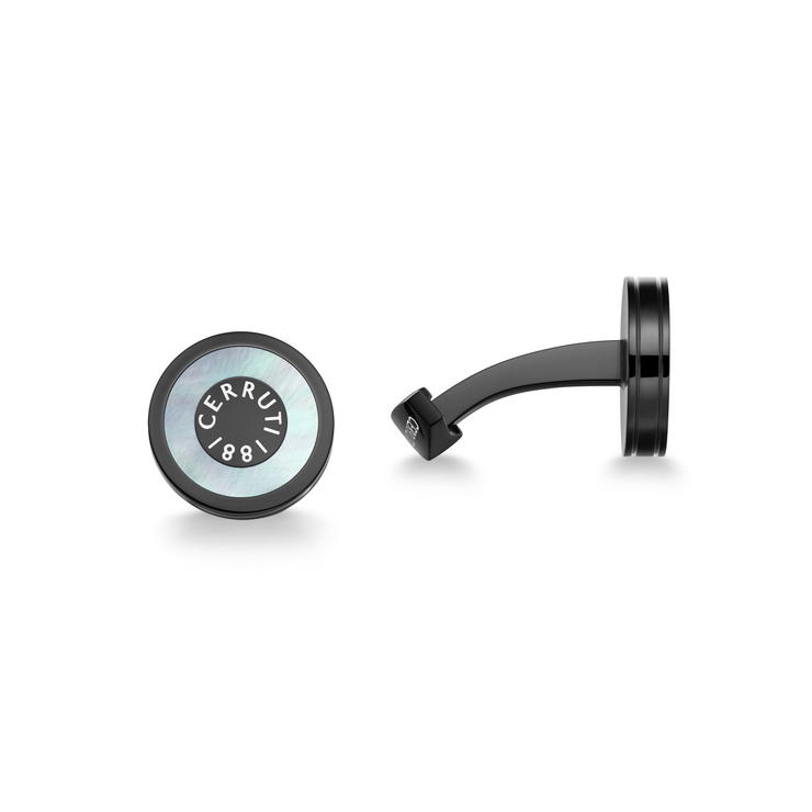 Cerruti 1881 - Black & Mother-of-Pearl cufflink 