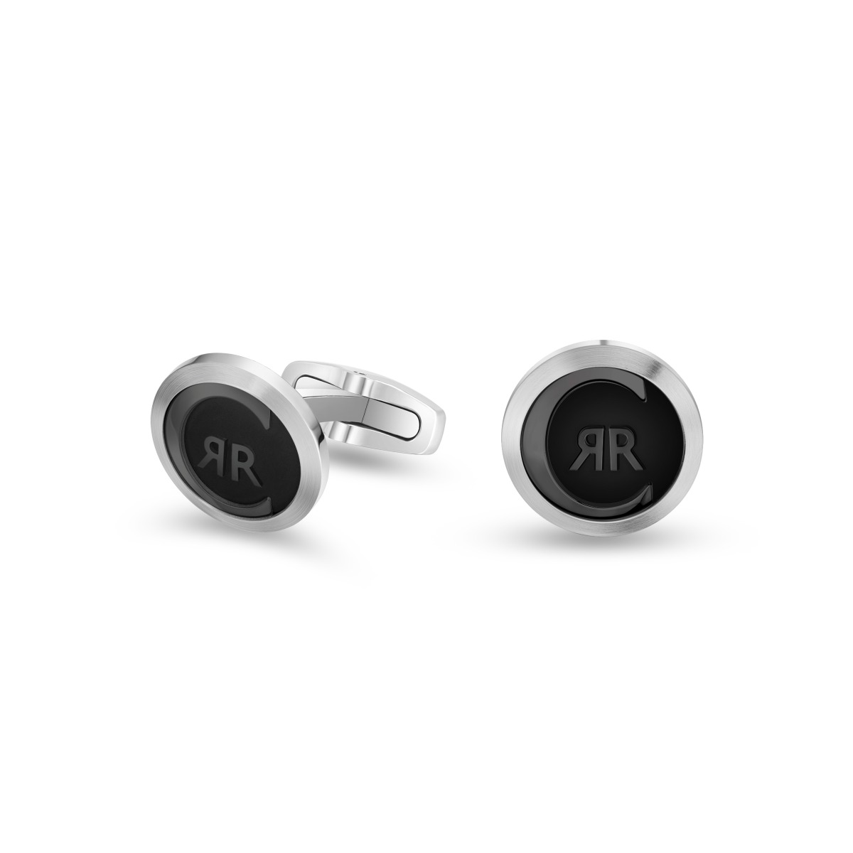 Cerruti 1881 - Luxury Silver & Black Cufflinks 