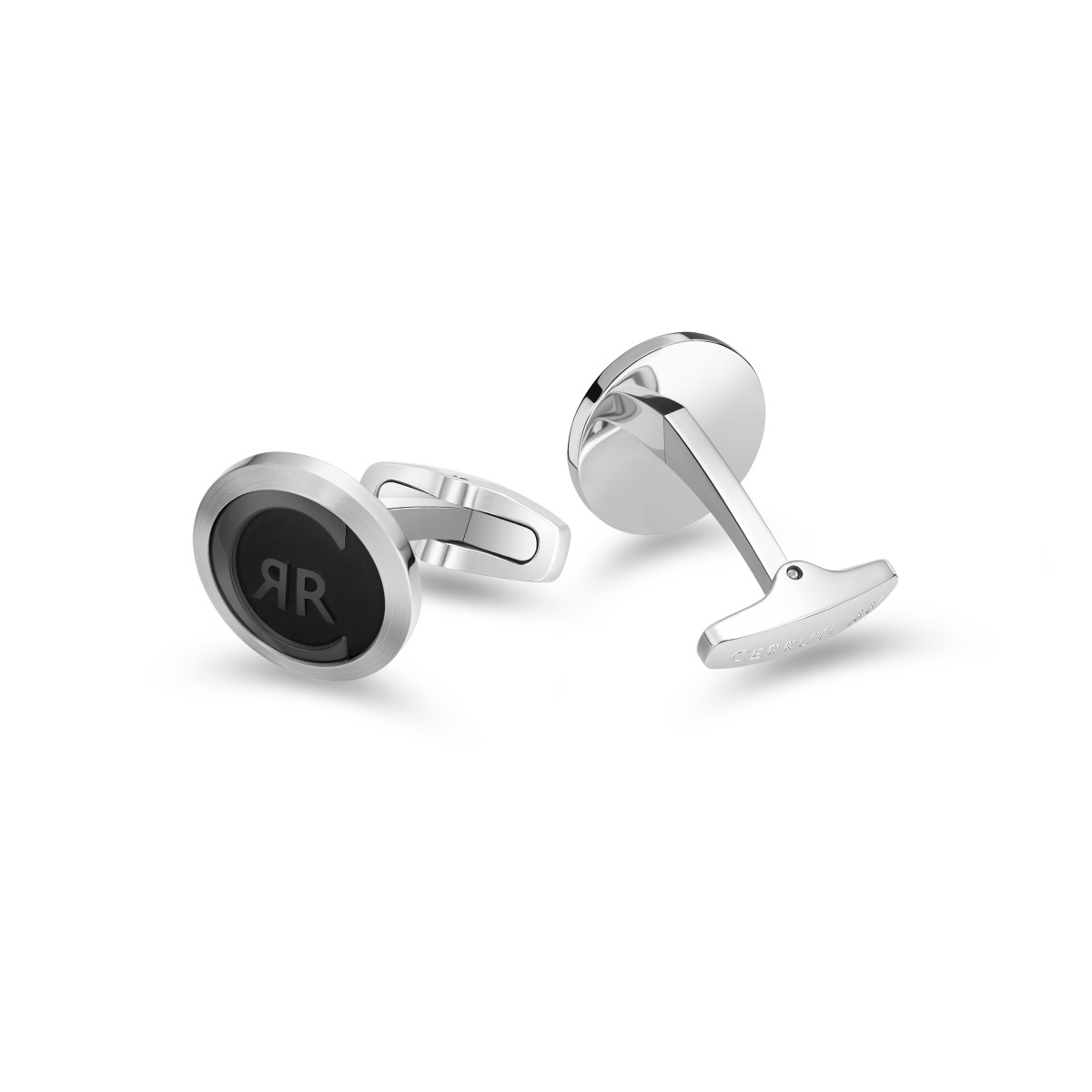 Cerruti 1881 - Luxury Silver & Black Cufflinks 