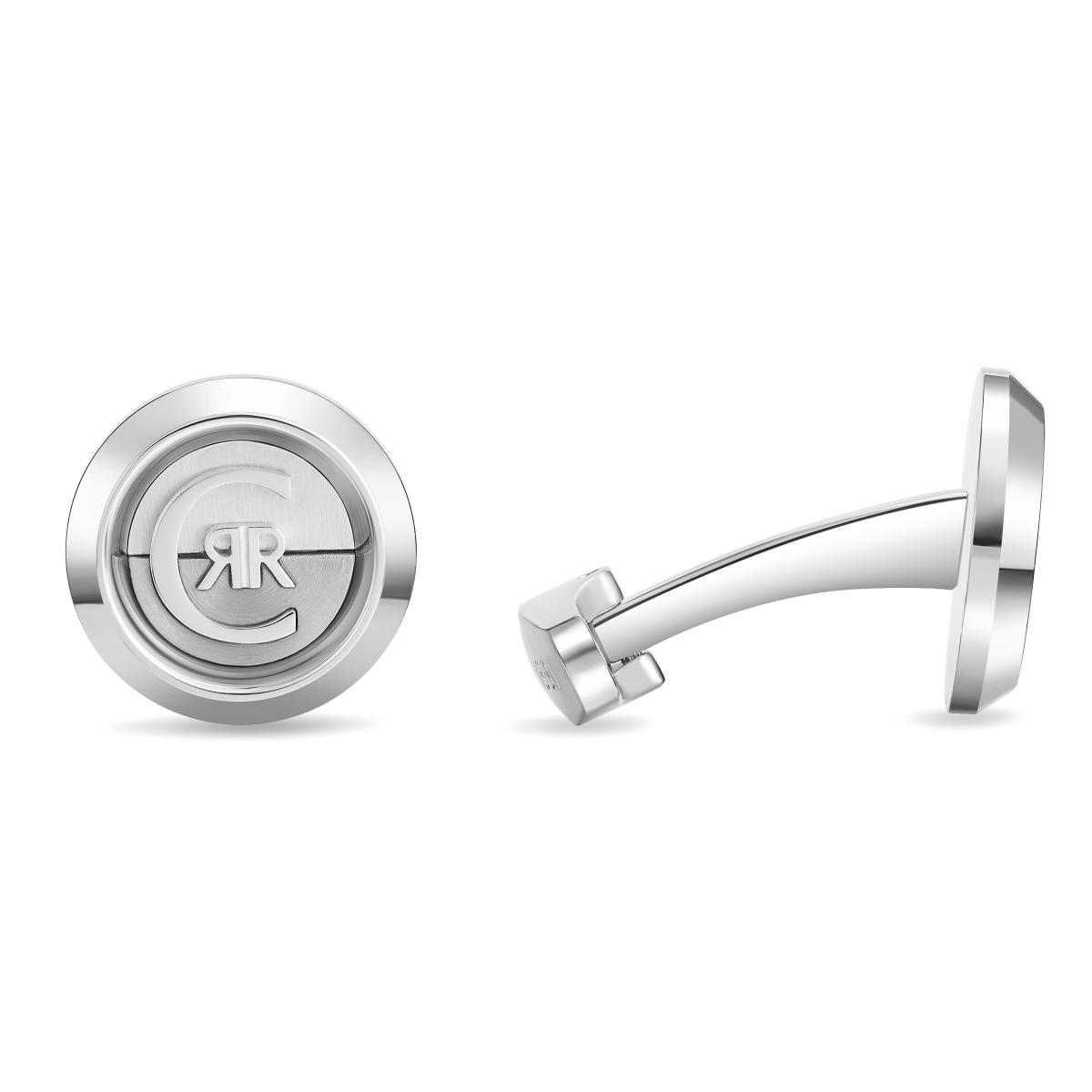 Cerruti 1881 Renato Silver & Gunmetal Men's Cufflinks
