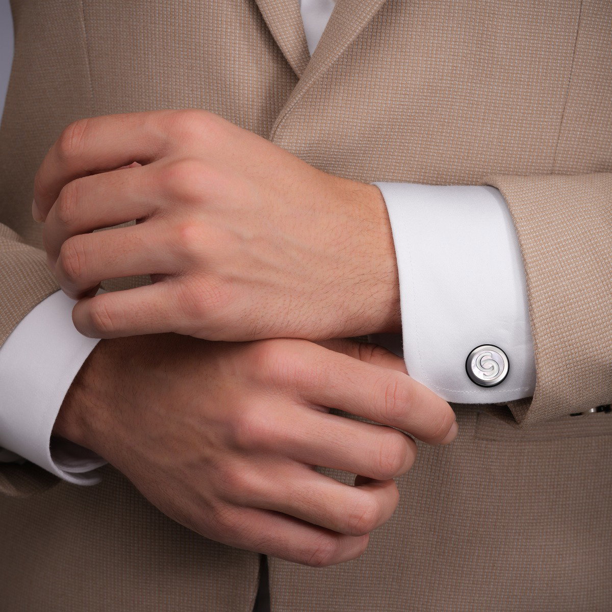 Cerruti 1881 Orlando Men Cufflinks Silver Stainless Steel