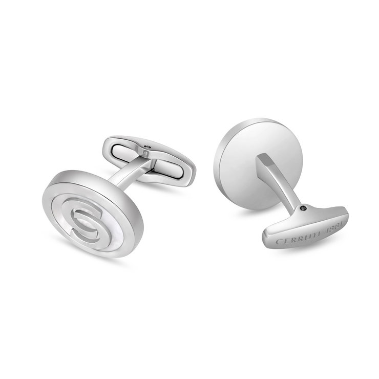 Cerruti 1881 Orlando Men Cufflinks Silver Stainless Steel