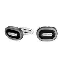 Cerruti 1881 Nicola Men Cufflinks Gunmetal and Black