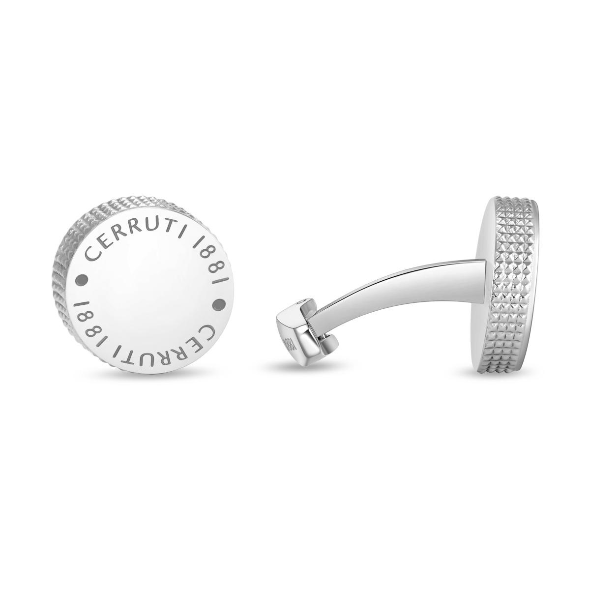 Cerruti 1881 Ignazia Silver-Tone Men's Cufflinks