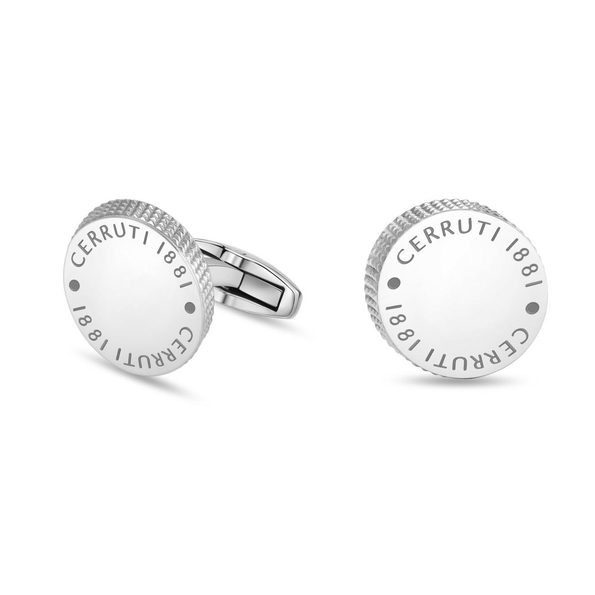 Cerruti 1881 Ignazia Silver-Tone Men's Cufflinks