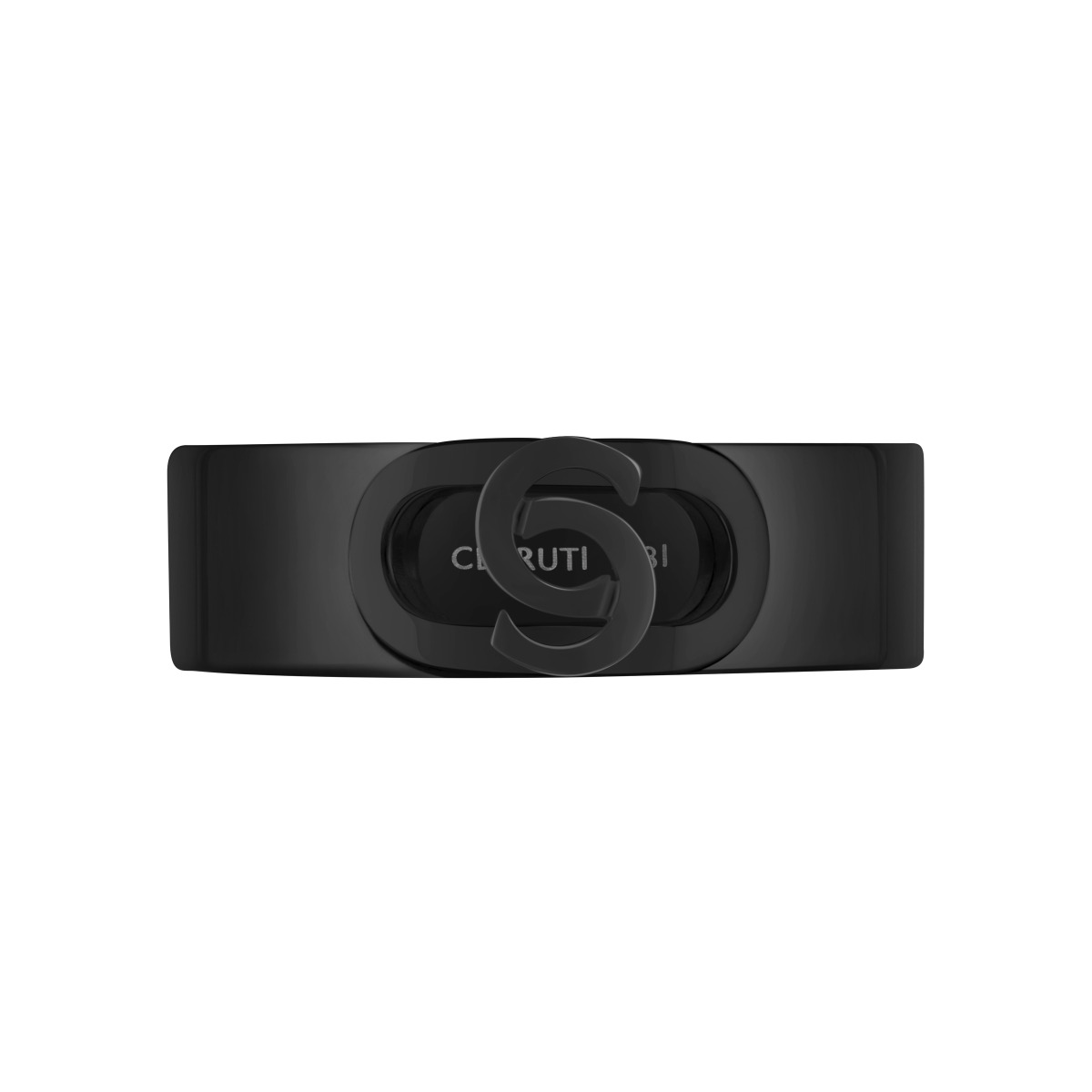 Cerruti 1881 Logo Ring for men Black Steel Size 62