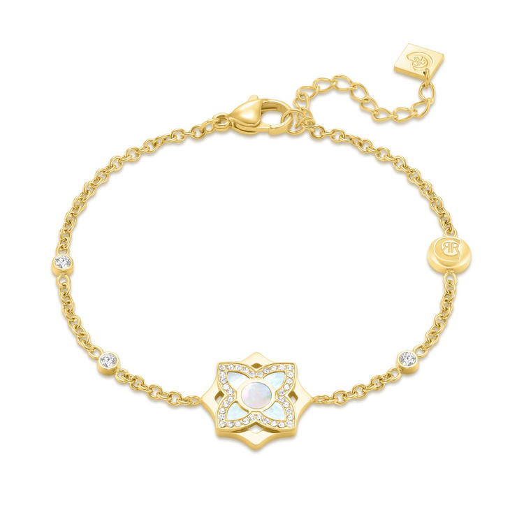 Cerruti 1881 Gold-Plated Bracelet with Mother-of-Pearl