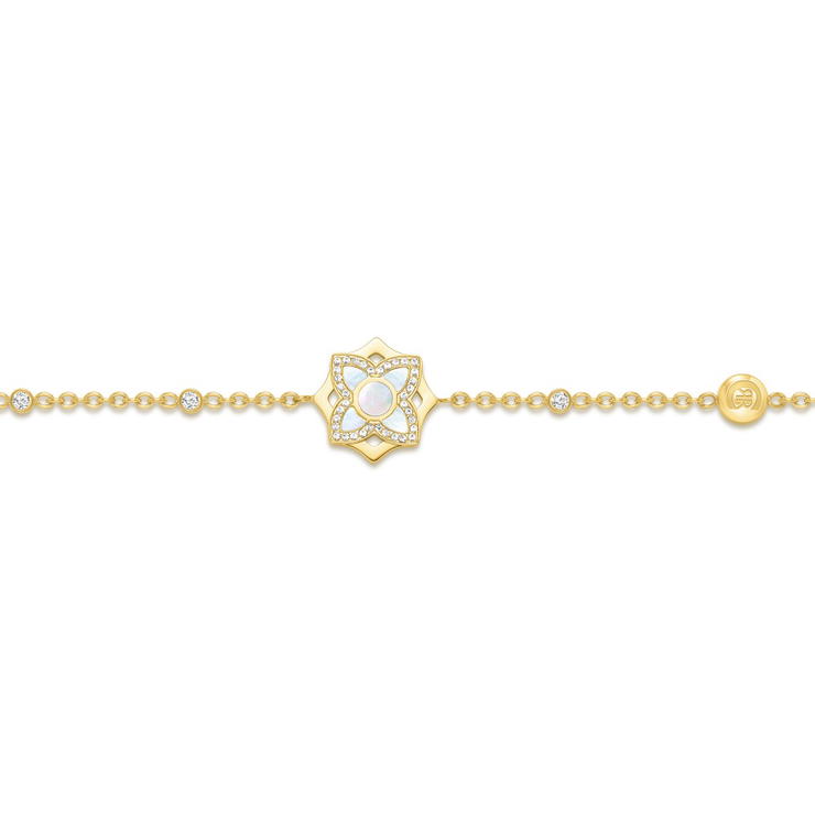 Cerruti 1881 Gold-Plated Bracelet with Mother-of-Pearl
