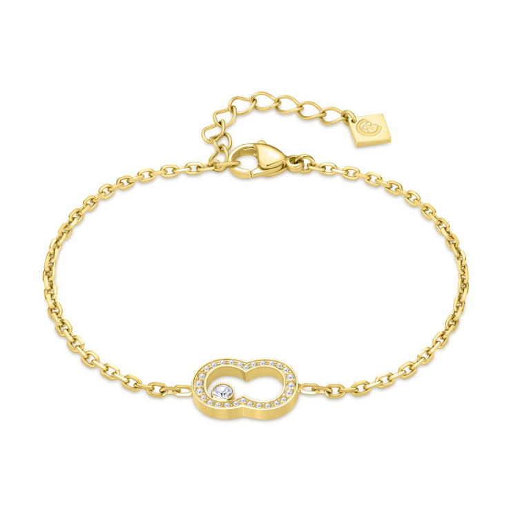 Cerruti 1881 Elegant Gold & Crystal Bracelet 