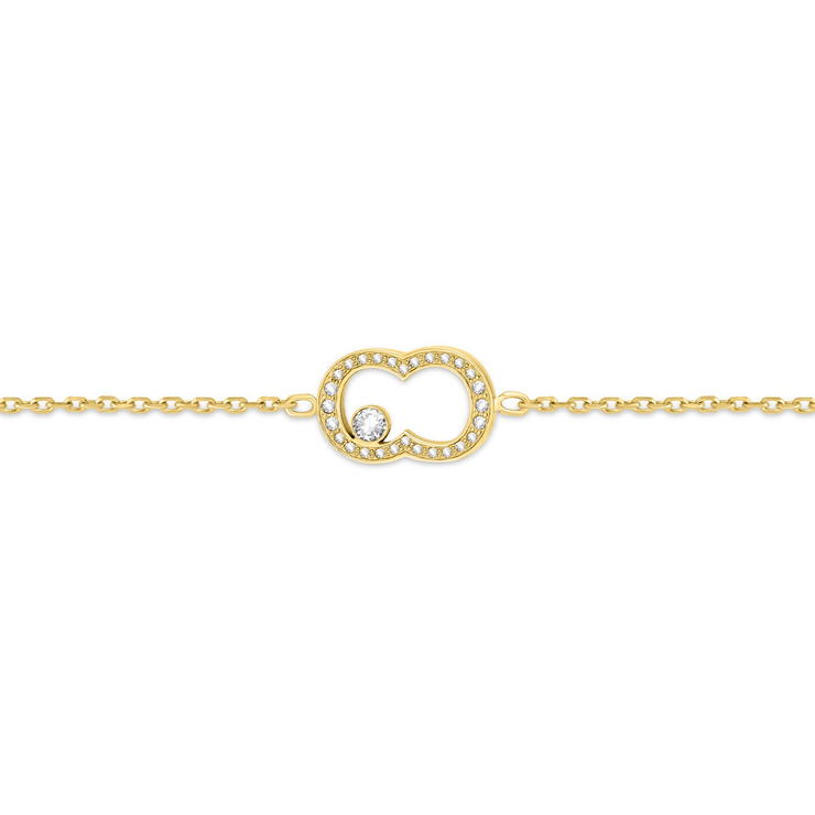 Cerruti 1881 Elegant Gold & Crystal Bracelet 