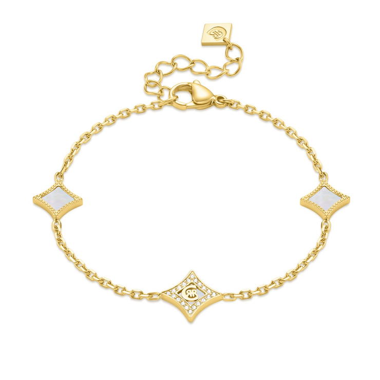 Cerruti 1881 Gold-Plated Bracelet with Mother of Pearl 