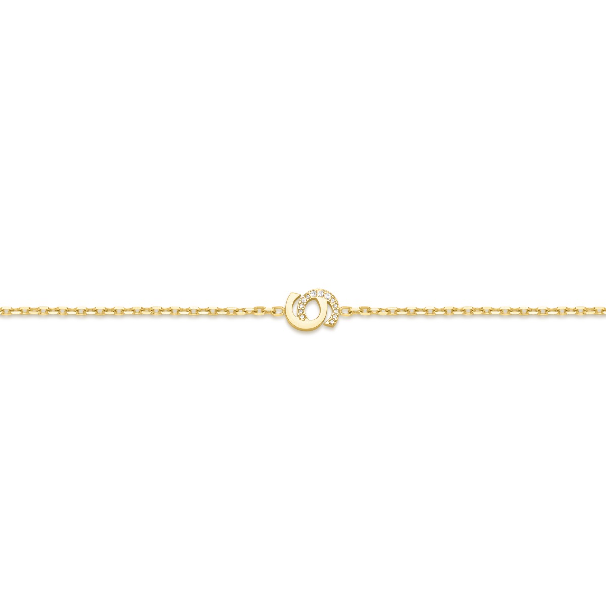 Cerruti 1881 Gold-Plated Bracelet with Interlocking Logo 