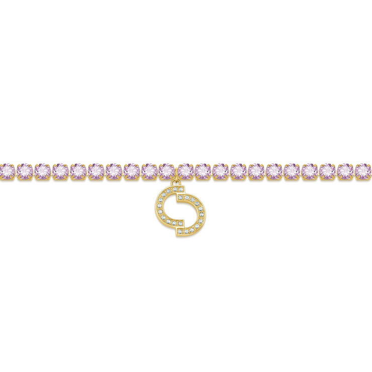 Cerruti 1881 Gold-Plated Tennis Bracelet & Lavender Zircon