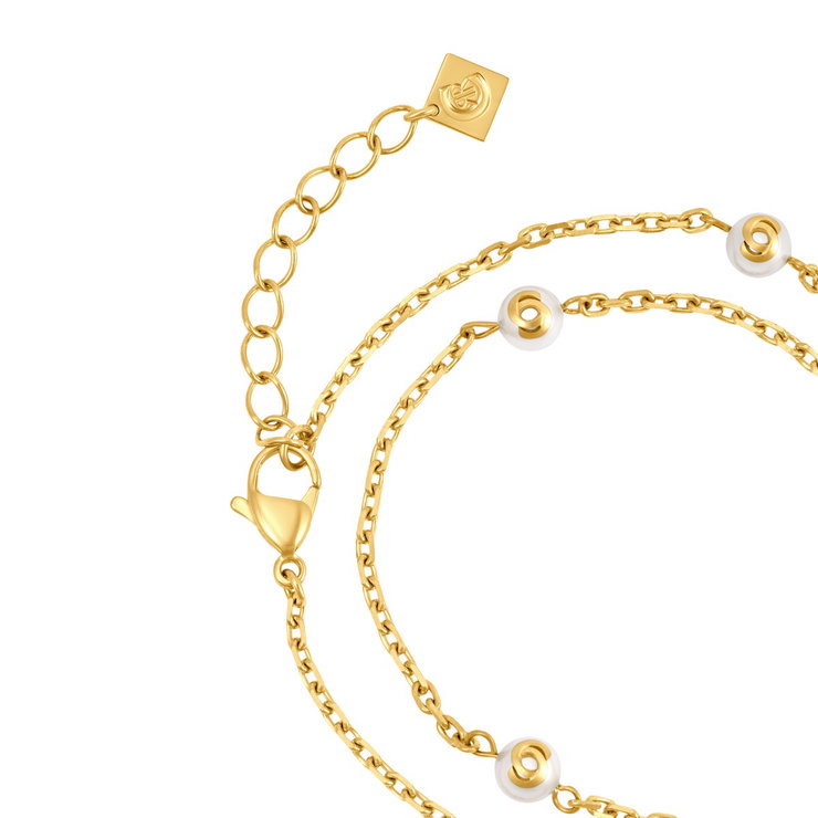 Cerruti 1881 NOEMI Ladies Bracelet Gold Tone with Pearl