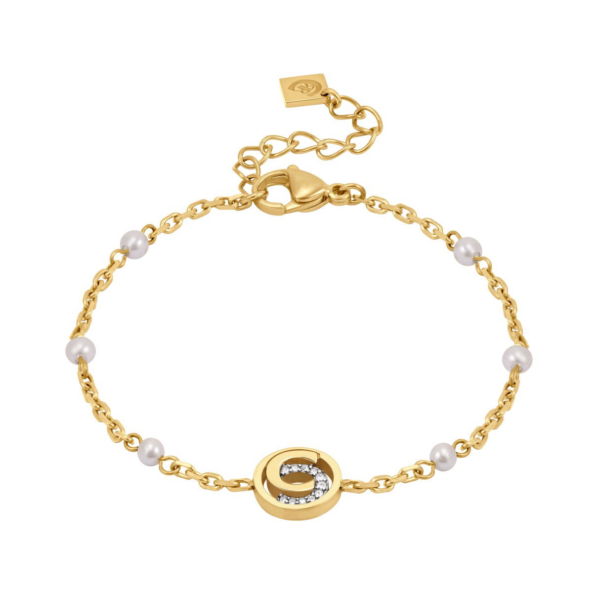 Cerruti 1881 NOEMI Ladies Bracelet Gold Tone with Pearls
