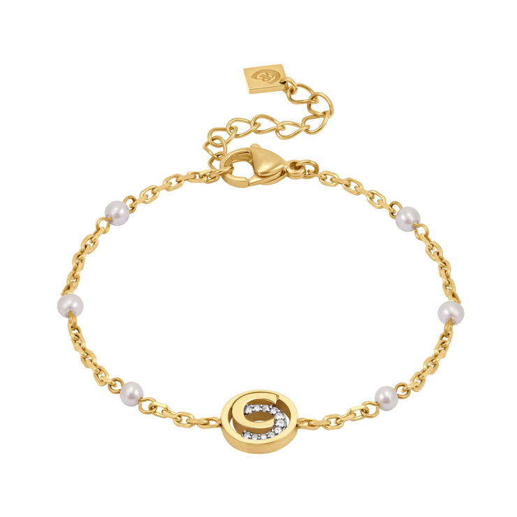 Cerruti 1881 NOEMI Ladies Bracelet Gold Tone with Pearls