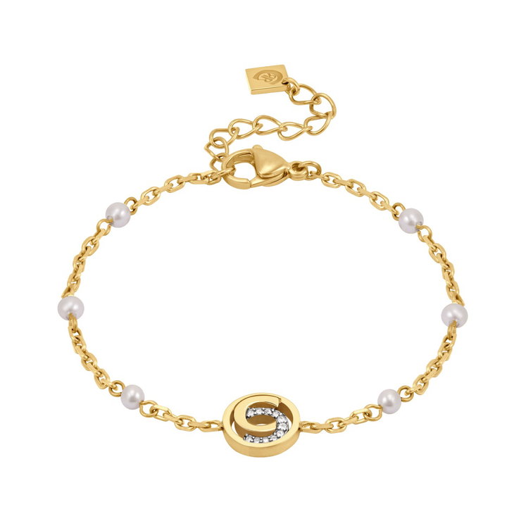 Cerruti 1881 NOEMI Ladies Bracelet Gold Tone with Pearls