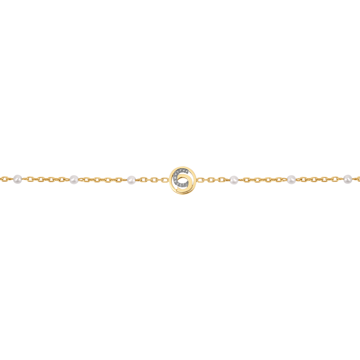 Cerruti 1881 NOEMI Ladies Bracelet Gold Tone with Pearls