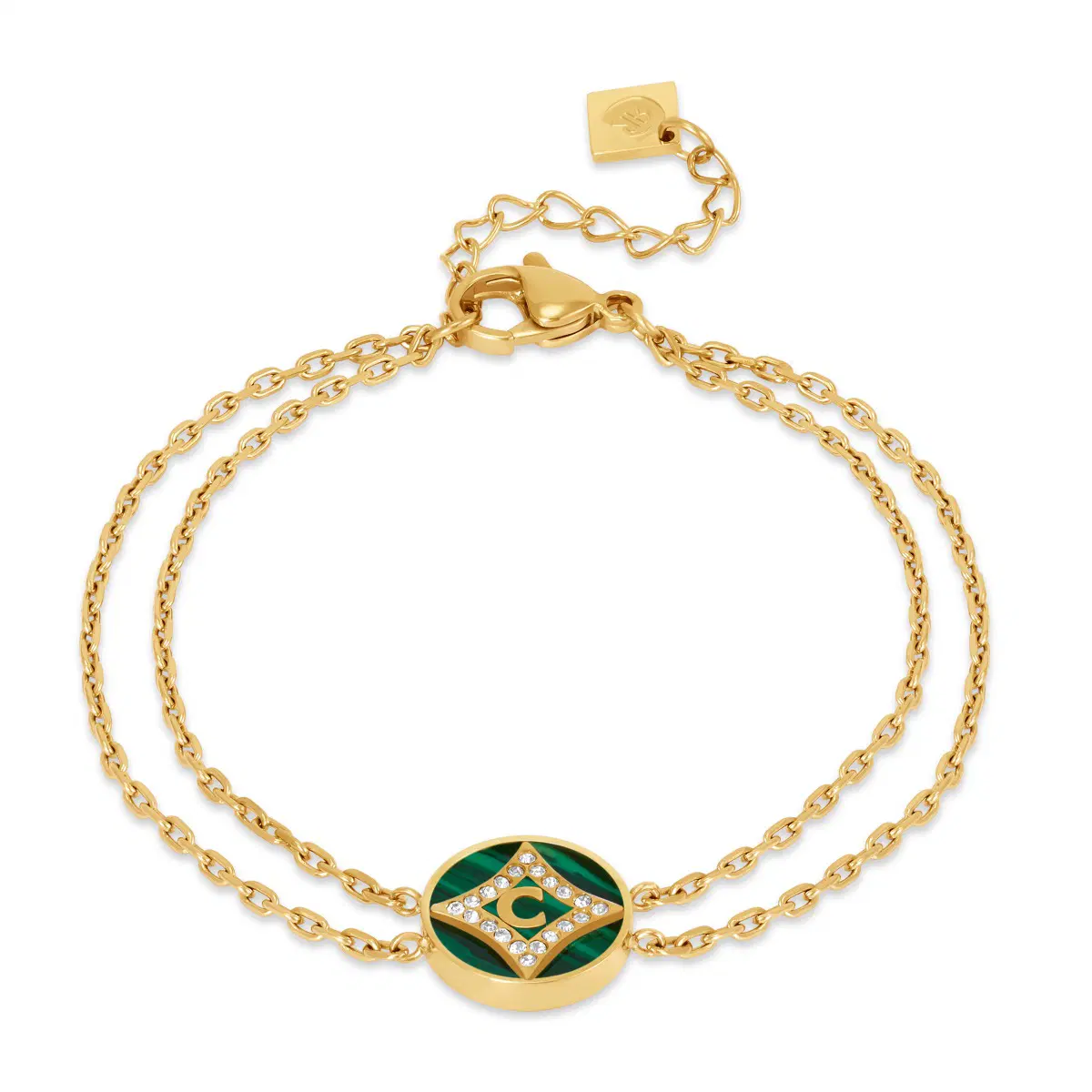 Cerruti 1881 Tessa Bracelet for Women Gold & Green