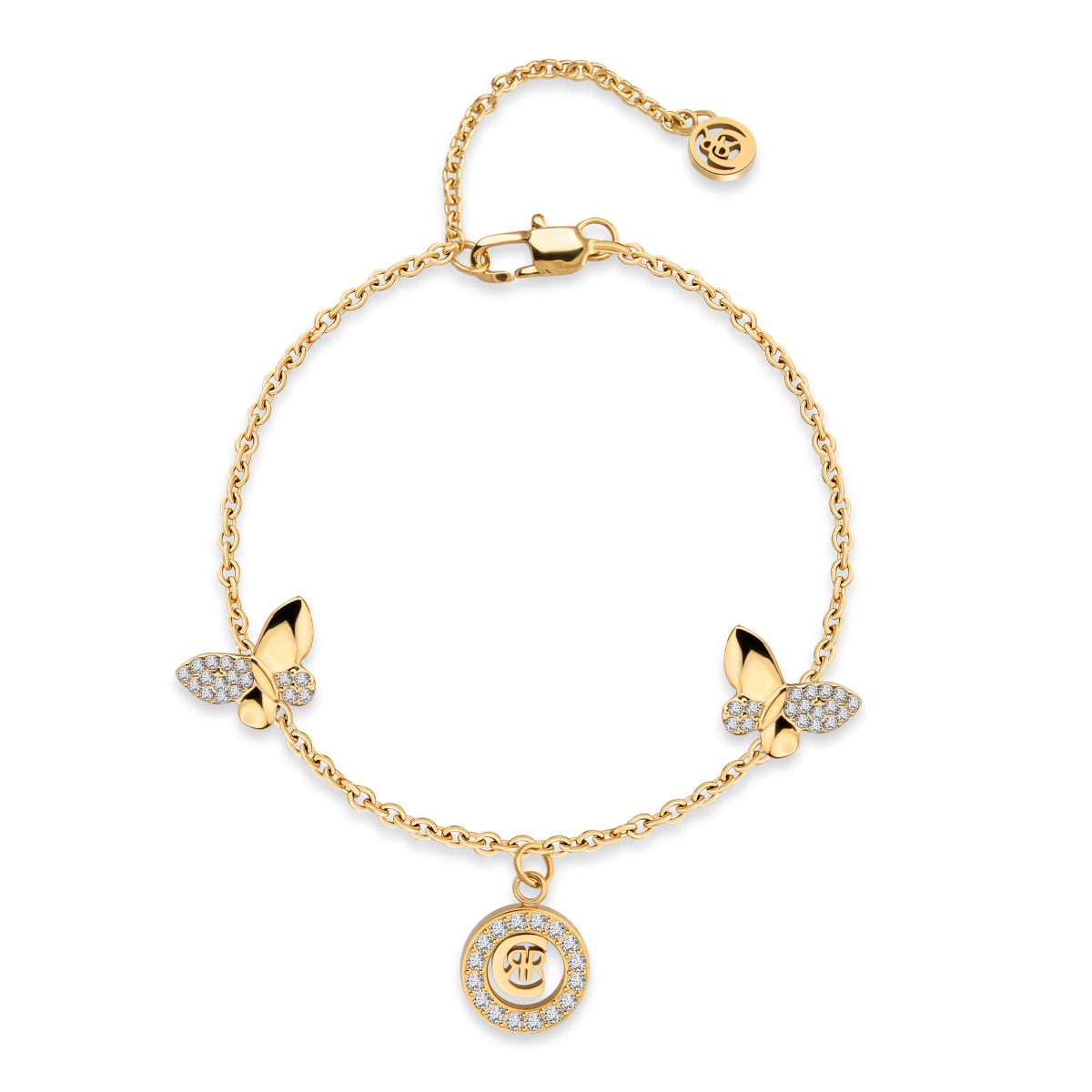 Cerruti 1881 Ladies Bracelet Gold Tone with Butterfly