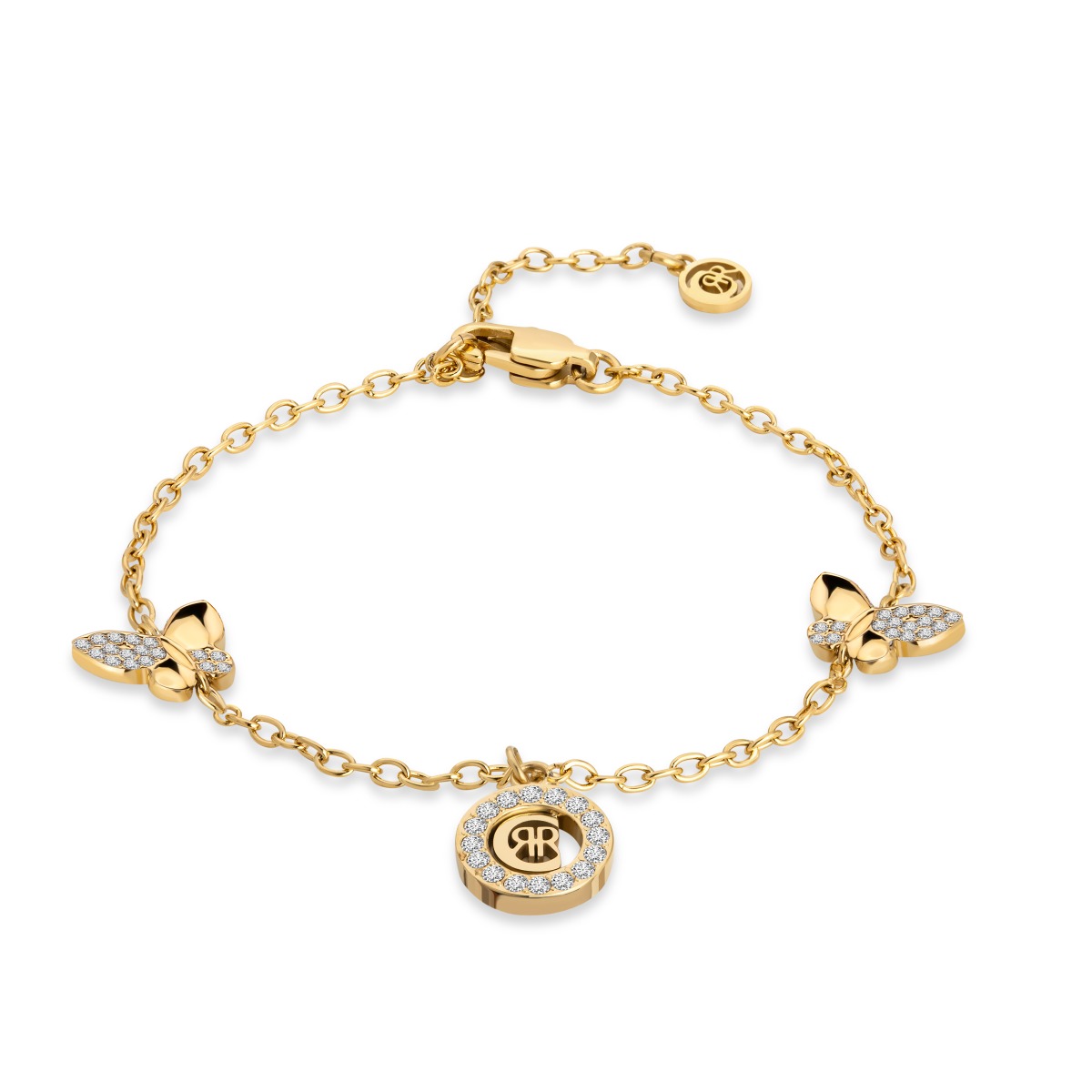 Cerruti 1881 Ladies Bracelet Gold Tone with Butterfly