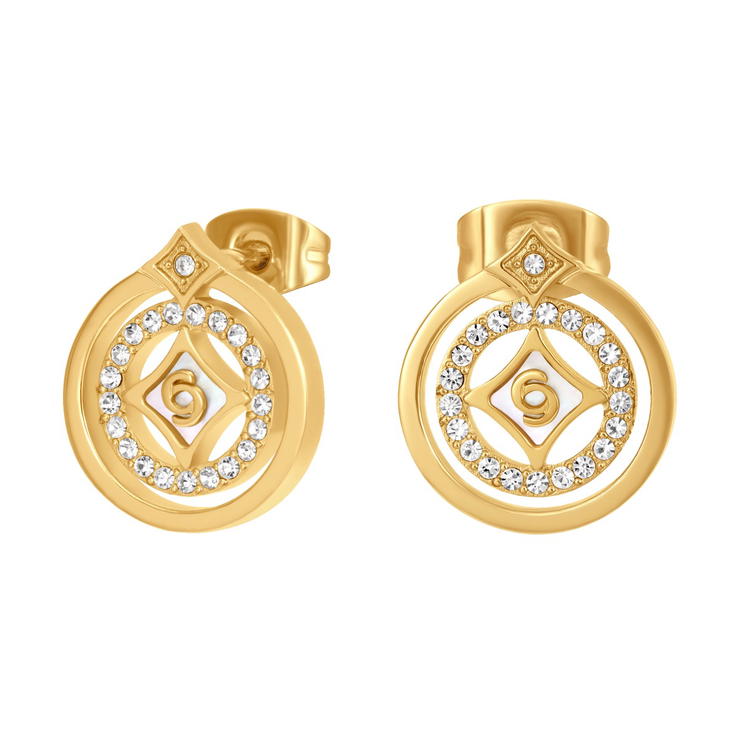 اقراط فرانشيسكا من شيروتى 1881 للنساء باللون الذهبى