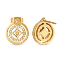 اقراط فرانشيسكا من شيروتى 1881 للنساء باللون الذهبى