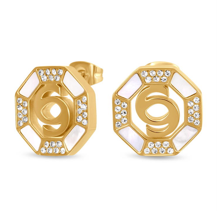 Cerruti 1881 LLEANA Ladies Gold Crystal Earrings