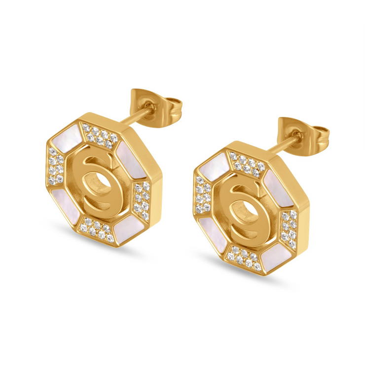Cerruti 1881 LLEANA Ladies Gold Crystal Earrings
