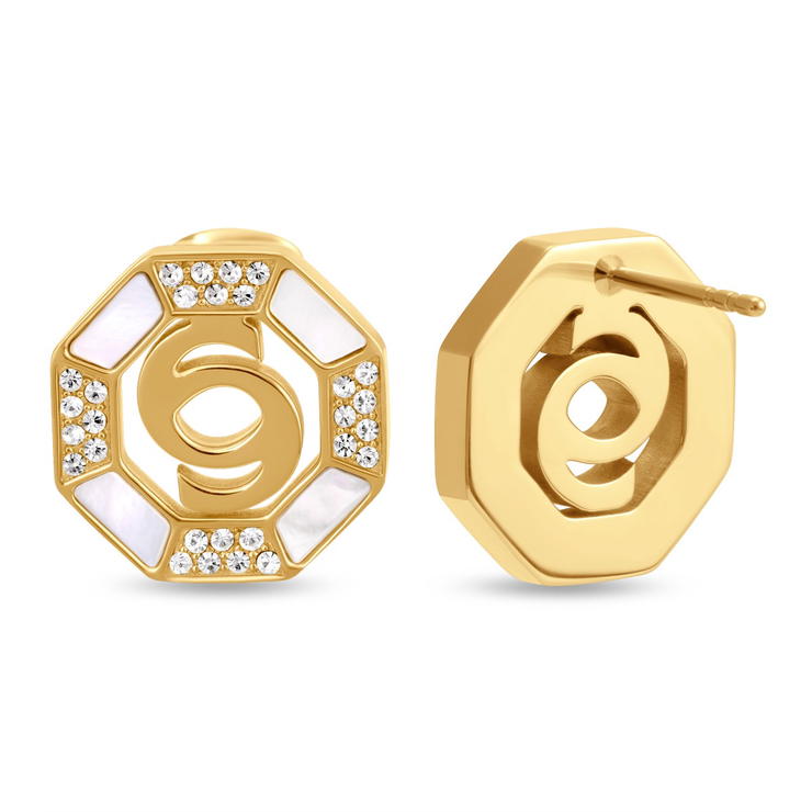 Cerruti 1881 LLEANA Ladies Gold Crystal Earrings
