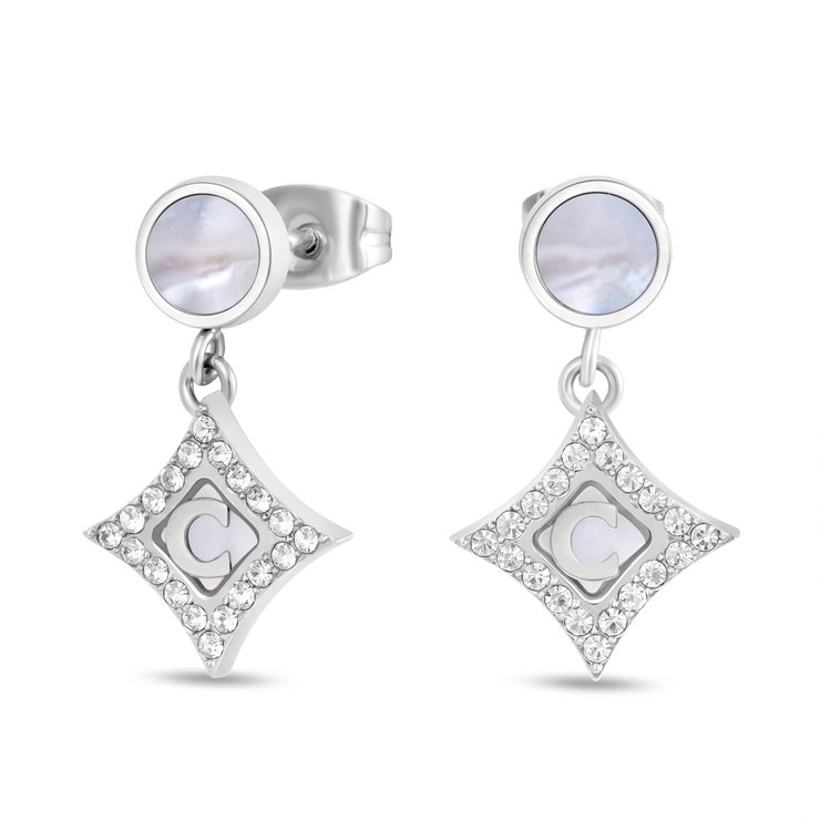 Cerruti 1881 Tessa Women's Silver Drop Earrings