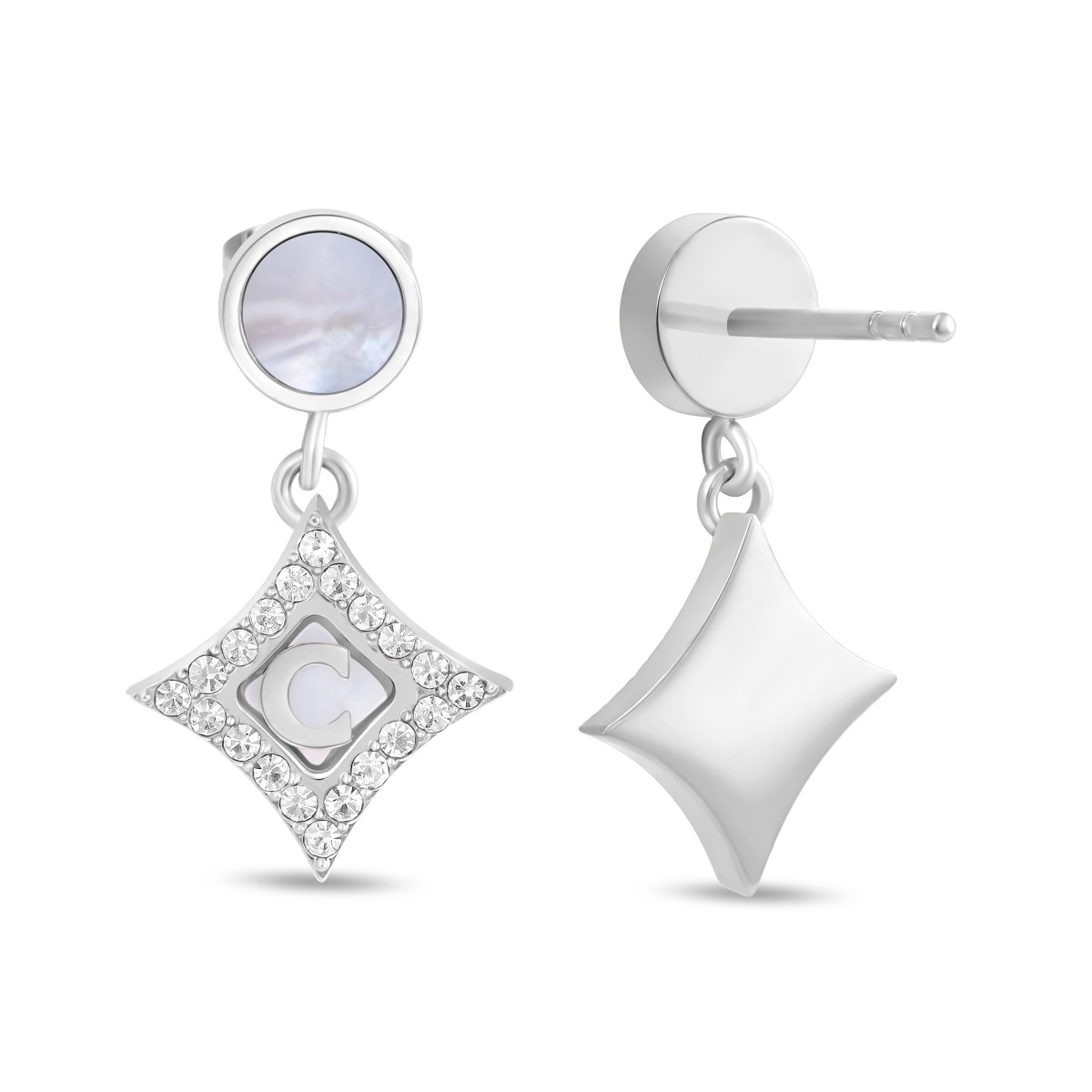 Cerruti 1881 Tessa Women's Silver Drop Earrings