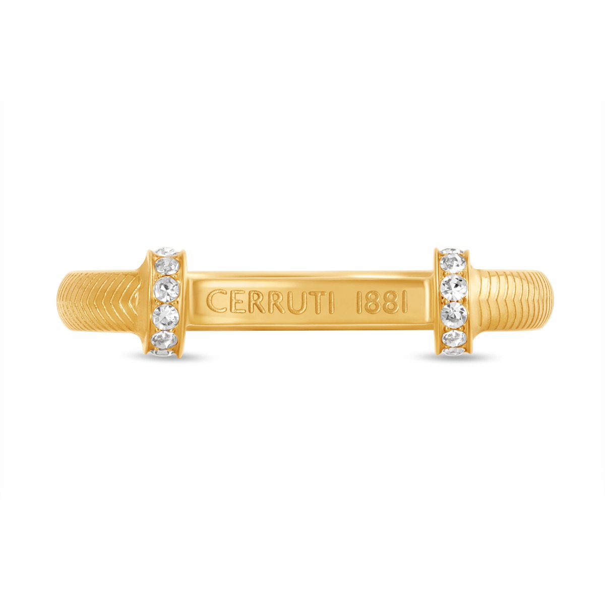 Cerruti 1881 Matilde Ladies Ring Gold Tone size 54