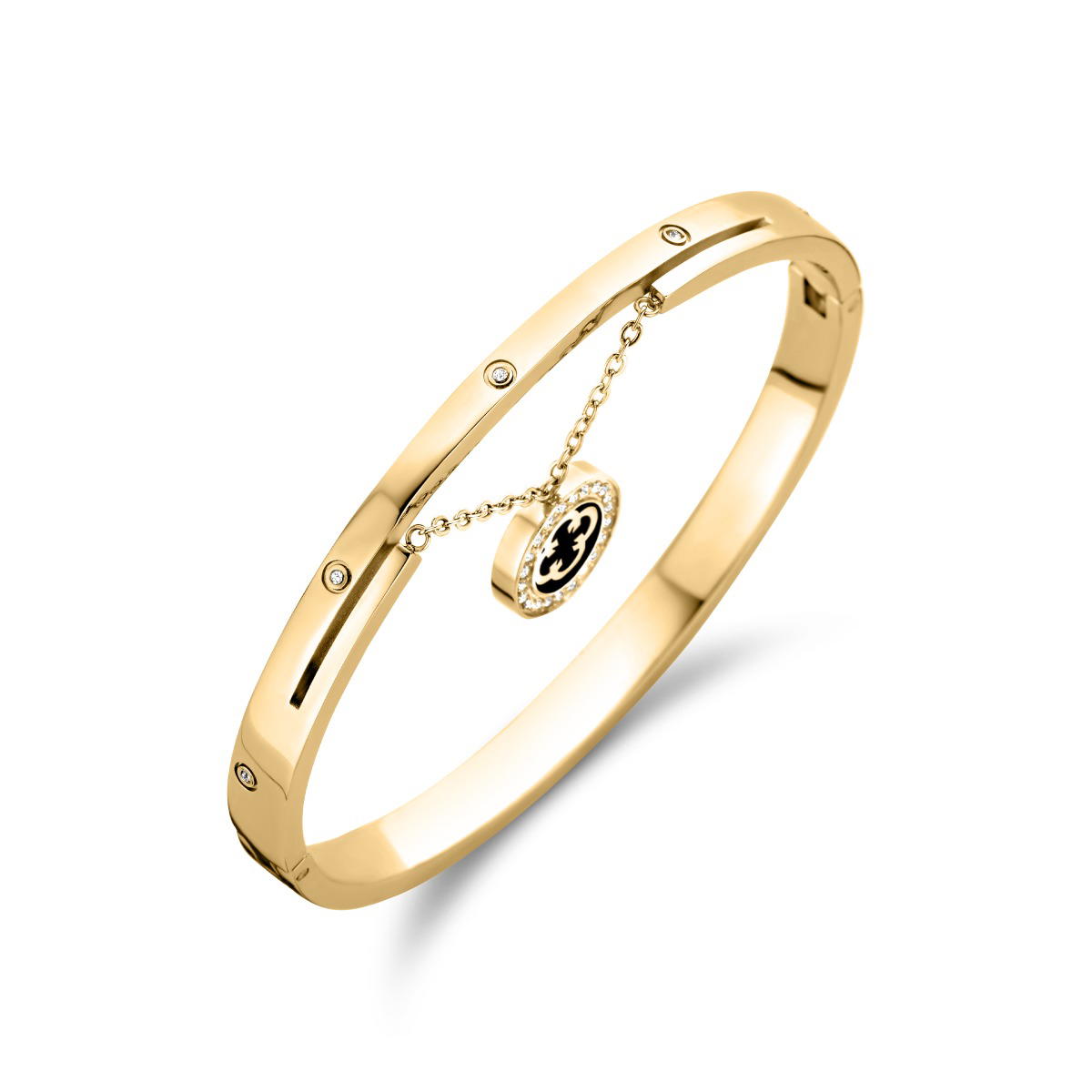Cerruti 1881 ONGRC bangle for women steel gold 