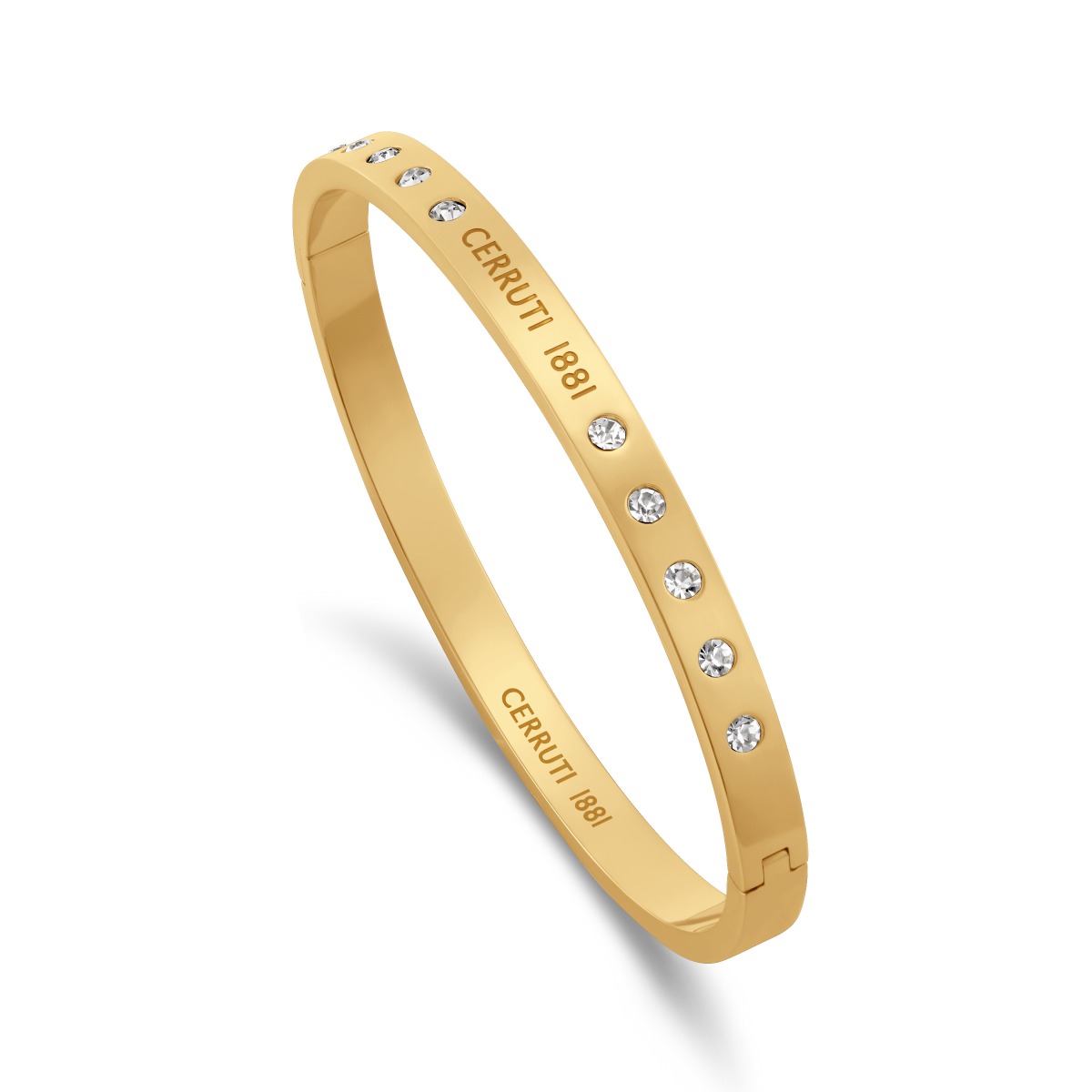 Cerruti 1881 ISADORA Ladies Bangle Gold Tone with Crystal