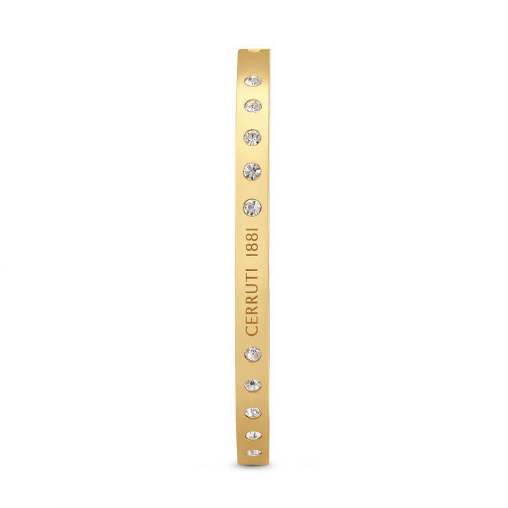 Cerruti 1881 ISADORA Ladies Bangle Gold Tone with Crystal