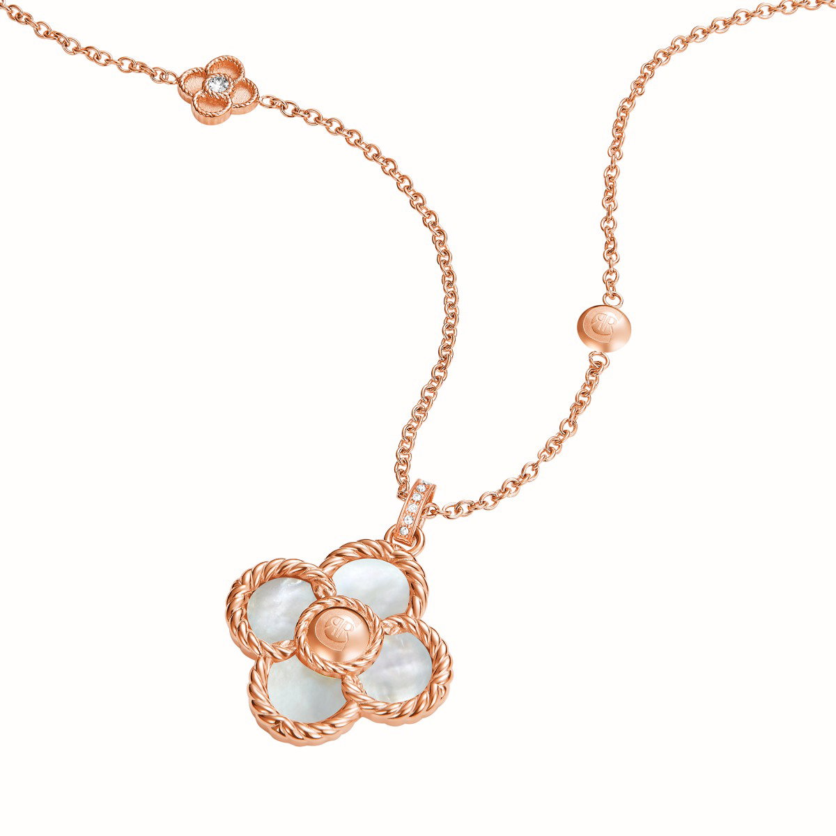 Cerruti 1881 PETALOS women necklace rose gold