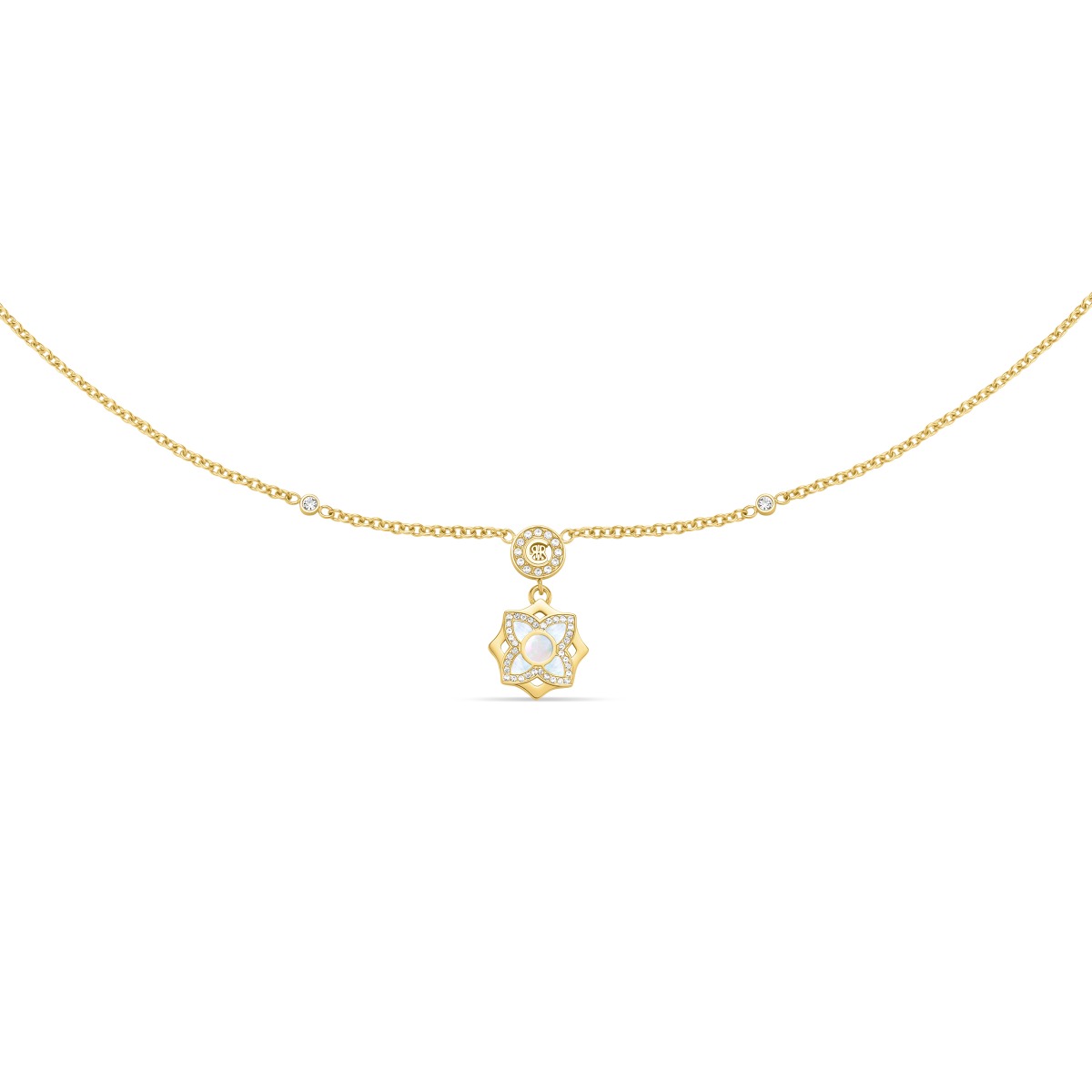 Cerruti 1881 Gold-Plated Necklace with Mother-of-Pearl