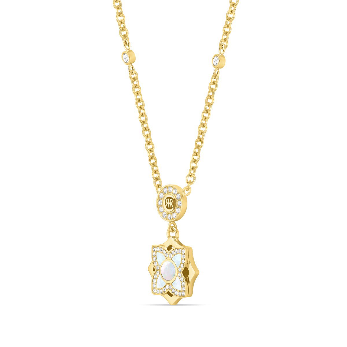 Cerruti 1881 Gold-Plated Necklace with Mother-of-Pearl