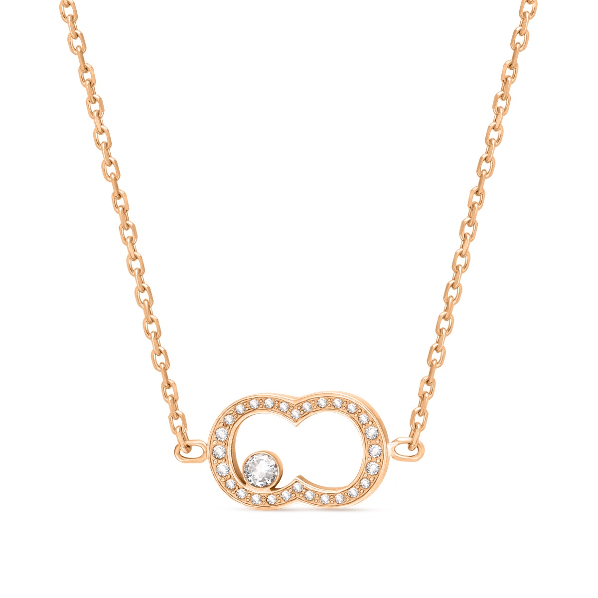 Cerruti 1881 BIANCA Necklace for Women Rose Gold Tone