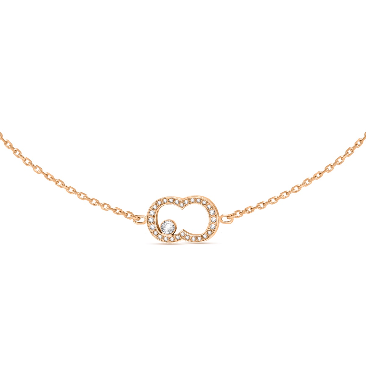 Cerruti 1881 BIANCA Necklace for Women Rose Gold Tone