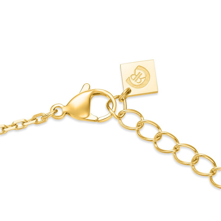 Cerruti 1881 Gold-Plated Y Necklace with Green and Zircon