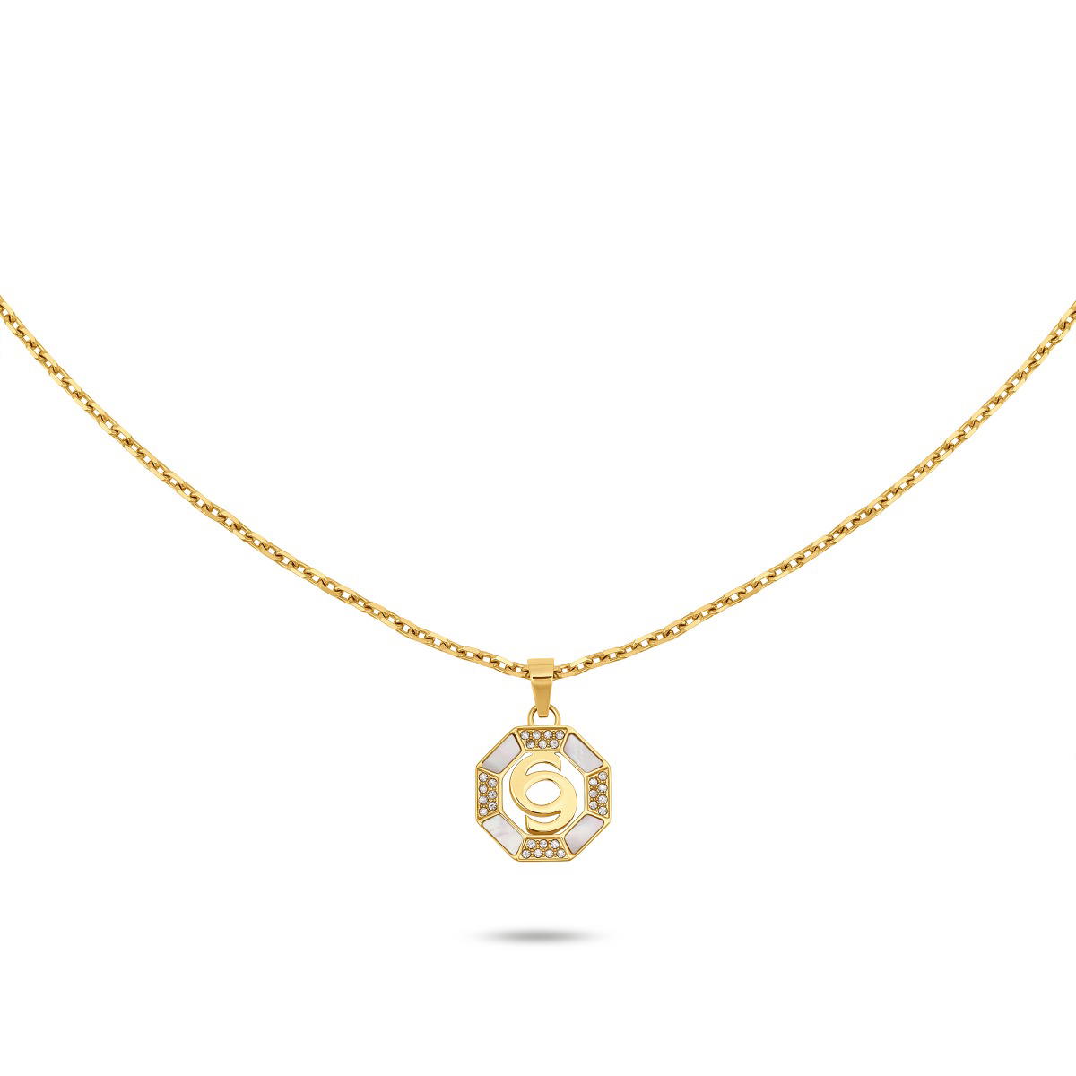 سلسال ليانا من شيروتى 1881 للنساء استيل باللون الذهبى