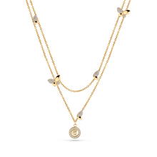 Cerruti 1881 Ladies Necklace Gold Tone with Butterfly 