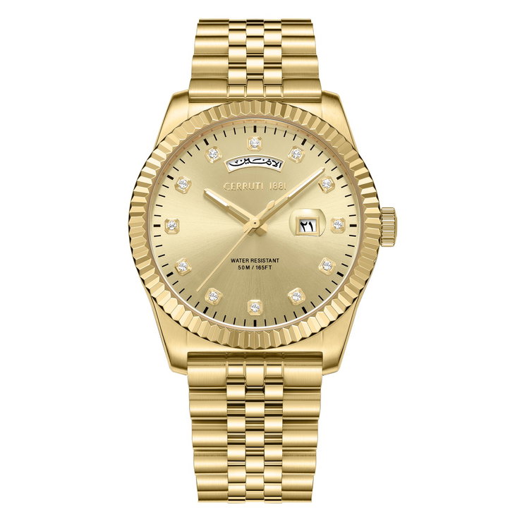 Cerruti 1881 Chienti Gold Watch for Men