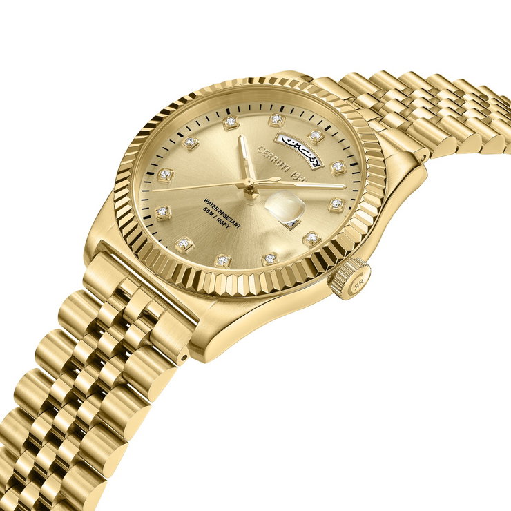 Cerruti 1881 Chienti Gold Watch for Men