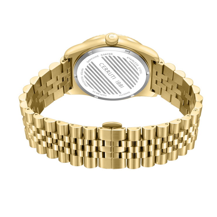 Cerruti 1881 Chienti Gold Watch for Men
