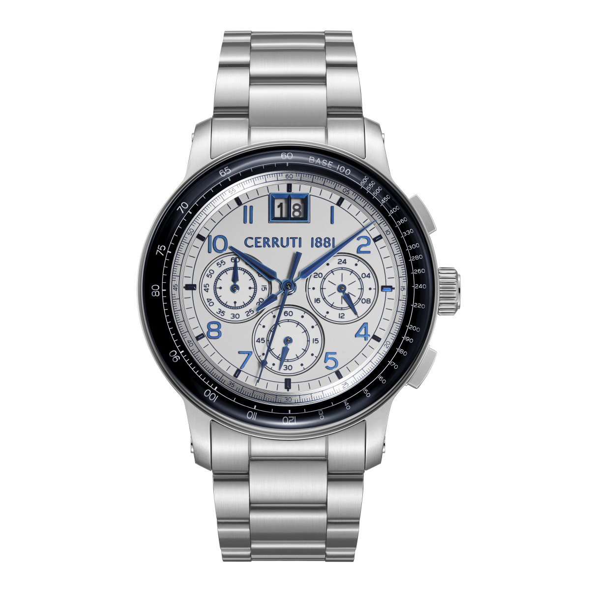 Cerruti 1881 Petroio Chronograph Watch for Men Silver