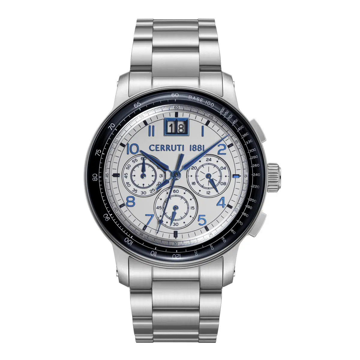 Cerruti 1881 Petroio Chronograph Watch for Men Silver