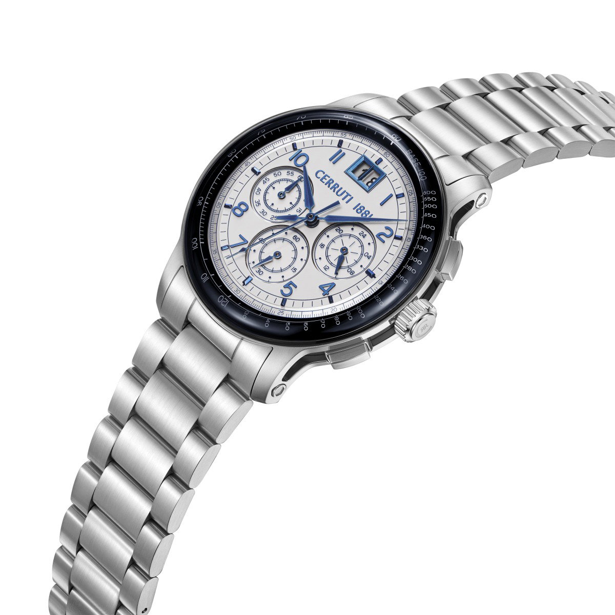 Cerruti 1881 Petroio Chronograph Watch for Men Silver
